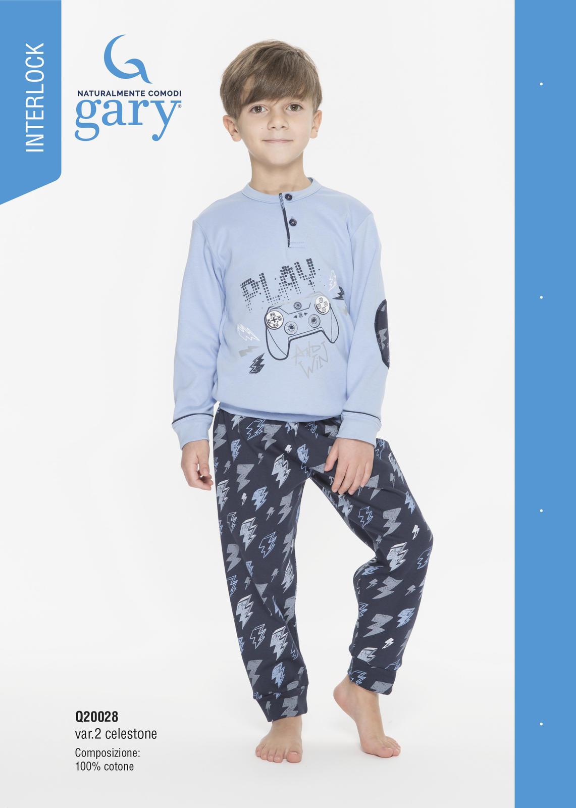 BOY'S PAJAMA M/L Q30028 Tellini S.r.l. Wholesale Clothing